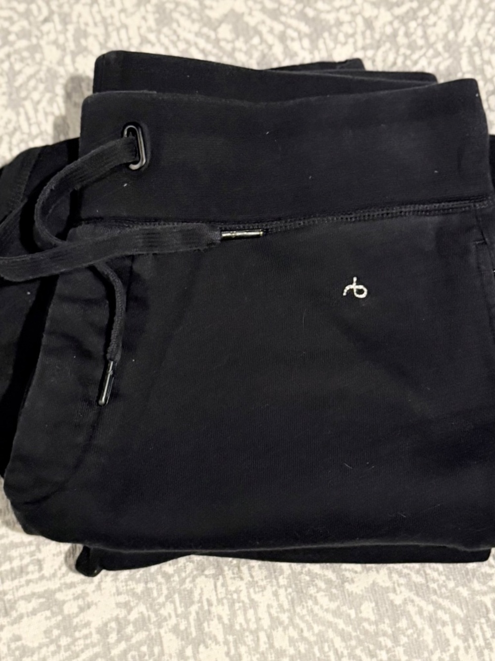 rag & bone Black City Jogger Sweatpants - M - good condition - Picture 5 of 5